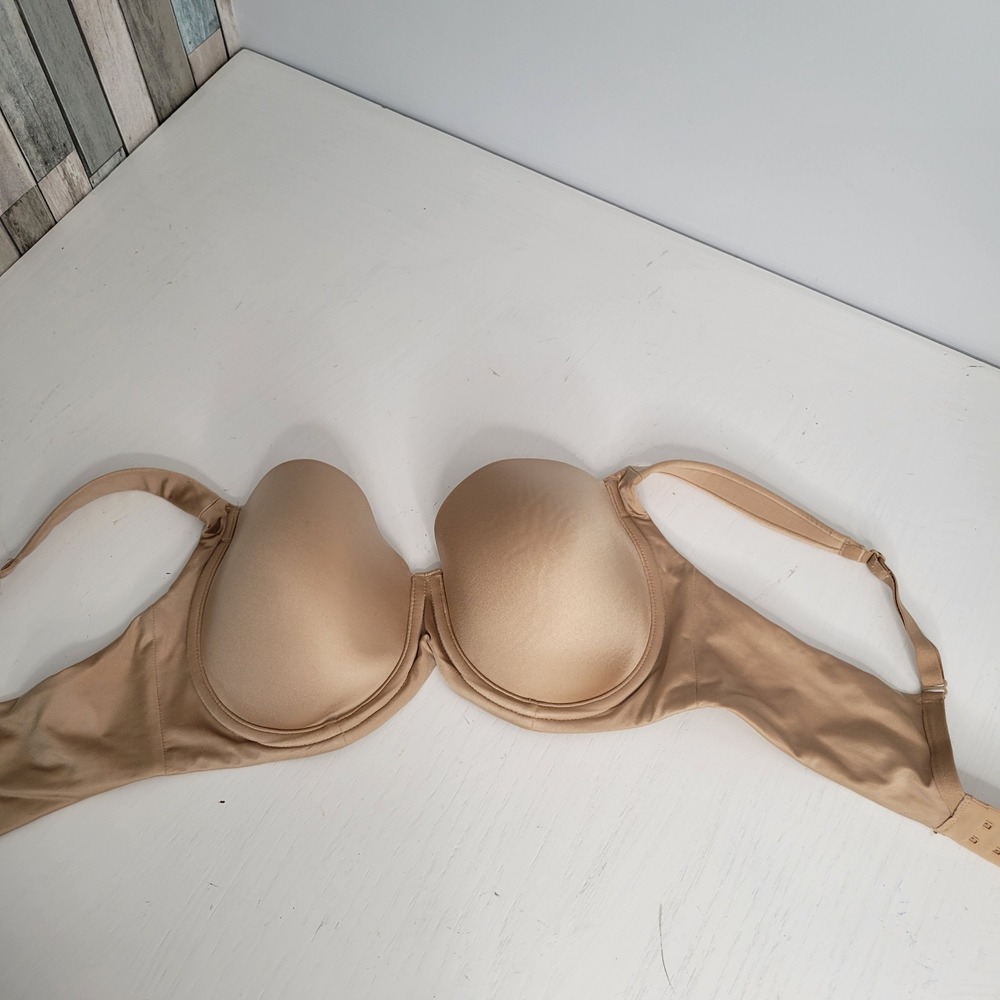 Soma Stunning Support Smooth‎ Full Coverage Bra 34D Beige Comfortable Adjustable - Picture 8 of 12